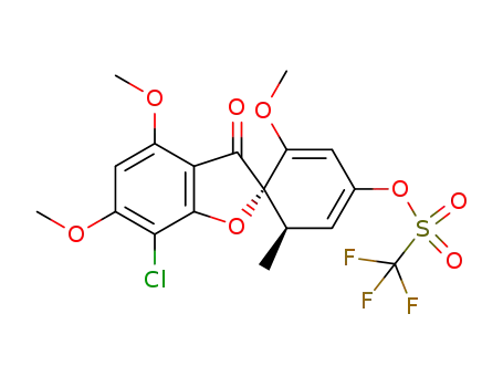 (2S,6'R)-7-chloro-2',4,6-trimethoxy-6'-methyl-3-oxo-3H-spiro[benzofuran-2,1'-cyclohexane]-2',4'-dien-4'-yl trifluoromethanesulfonate