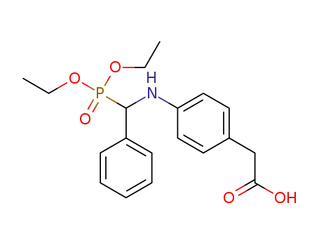 2-(4-(((diethoxyphosphoryl)(phenyl)methyl)amino)phenyl)acetic acid