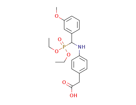 2-(4-(((diethoxyphosphoryl)(3-methoxyphenyl)methyl)amino)phenyl)acetic acid