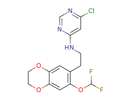 6-chloro-N-(2-(7-(difluoromethoxy)-2,3-dihydrobenzo[b][1,4]dioxin-6-yl)ethyl)pyrimidin-4-amine