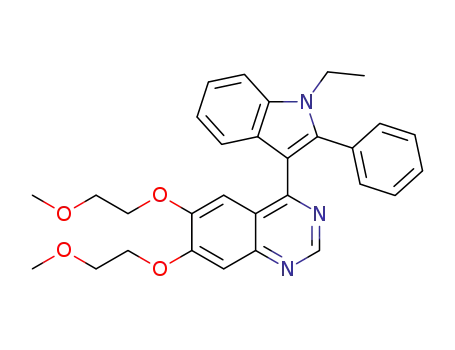 4-(1-ethyl-2-phenyl-1H-indol-3-yl)-6,7-bis(2-methoxyethoxy)quinazoline