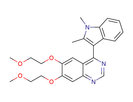 4-(1,2-dimethyl-1H-indol-3-yl)-6,7-bis(2-methoxyethoxy)quinazoline