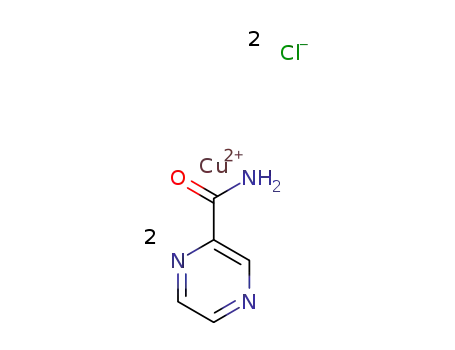 di-μ2-chloridobis(pyrazinamide)copper(II)