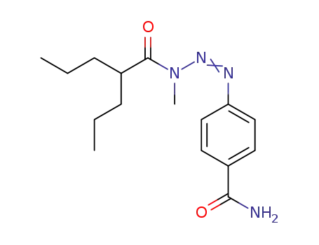 1-(4-carbamoylphenyl)-3-methyl-3-[2-(propyl)pentanoyl]triazene