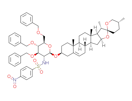 diosgenyl 3,4,6-tri-O-benzyl-2-deoxy-2-(p-nitrobenzenesulfonylamino)-β-D-glucopyranoside