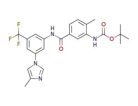 N-(2-methyl-5-((3-(4-methyl-1H-imidazol-1-yl)-5-(trifluoromethyl)phenyl)carbamoyl)phenyl)carbamic acid tert-butyl ester