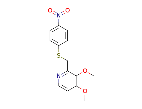 3,4-dimethoxy-2-{[(4-nitrophenyl)thio]methyl}pyridine