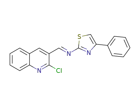 (E)-N-[(2-chloroquinolin-3-yl)methylene]-4-phenylthiazol-2-amine