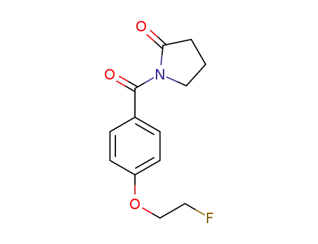 N-[4-(2-fluoroethyloxy)benzoyl]pyrrolidin-2-one