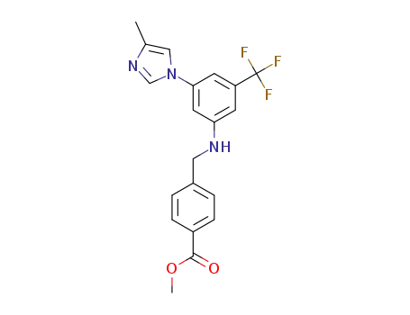 methyl 4-({[3-(4-methyl-1H-imidazol-1-yl)-5-(trifluoromethyl)phenyl]amino}methyl)benzoate
