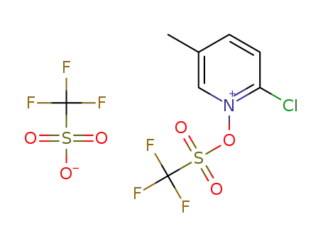 2-chloro-5-methyl-1(((trifluoromethyl)sulfonyl)oxy)pyridine-1-ium trifluoromethanesulfonate