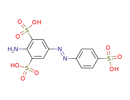 2-amino-5-(4-sulfo-phenylazo)-benzene-1,3-disulfonic acid
