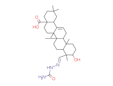 3-hydroxy-23-semicarbazono-olean-12-en-28-oic acid