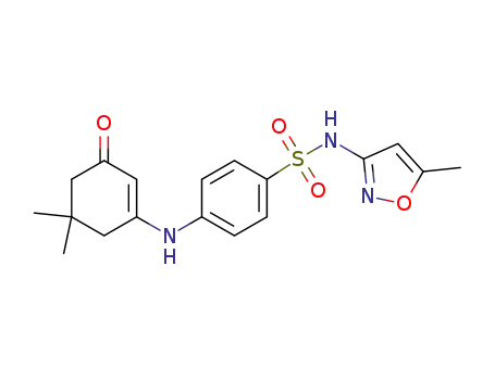 4‐((5,5‐dimethyl‐3‐oxocyclohex‐1‐en‐1‐yl)amino)‐N‐(5‐methylisoxazol‐3‐yl)benzenesulfonamide