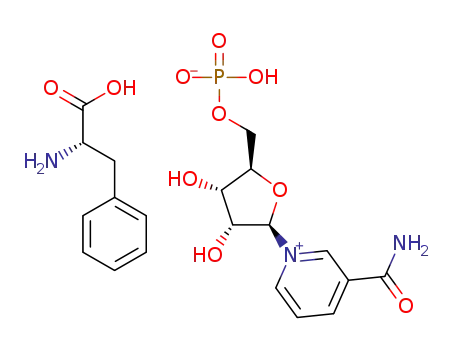 (S)-1-carboxy-2-phenylethan-1-aminium-((2R,3S,4R,5R)-5-(3-carbamoylpyridin-1-ium-1-yl)-3,4-dihydroxytetrahydrofuran-2-yl)methyl phosphate