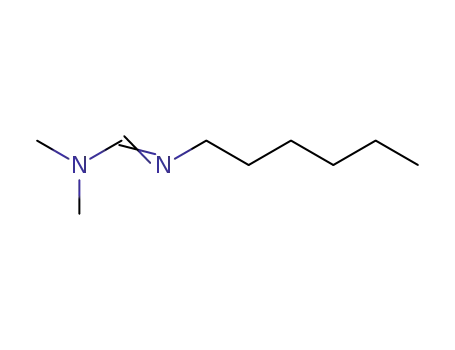 Molecular Structure of 85599-94-6 (Methanimidamide, N'-hexyl-N,N-dimethyl-)