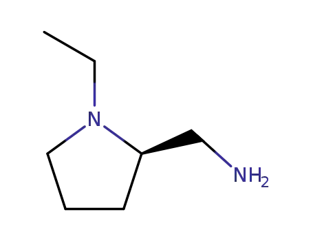 Molecular Structure of 22795-97-7 ((R)-(+)-2-AMINOMETHYL-1-ETHYLPYRROLIDINE)