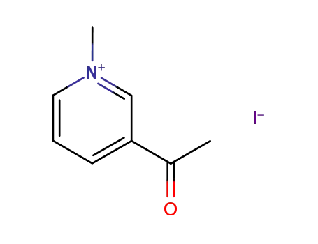 Molecular Structure of 6965-62-4 (3-acetyl-1-methylpyridinium iodide)