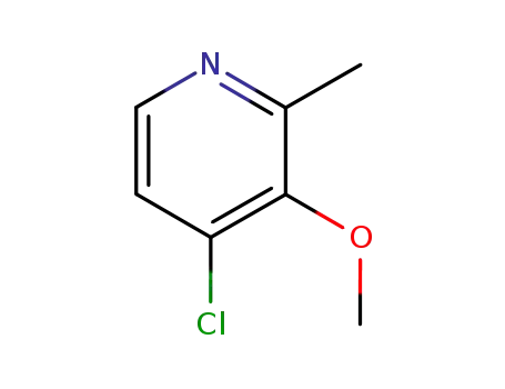 Molecular Structure of 107512-34-5 (4-Chloro-3-methoxy-2-methylpyridine)