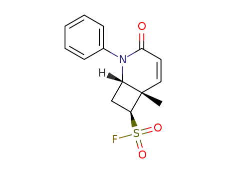 6-methyl-3-oxo-2-phenyl-2-azabicyclo[4.2.0]oct-4-ene-7-sulfonyl fluoride