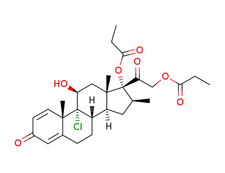 Molecular Structure of 5534-09-8 (Beclomethasone dipropionate)