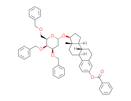 17-O-(2-deoxy-3,4,6-tri-O-benzyl-α-D-galactopyranosyl)estradiol benzoate
