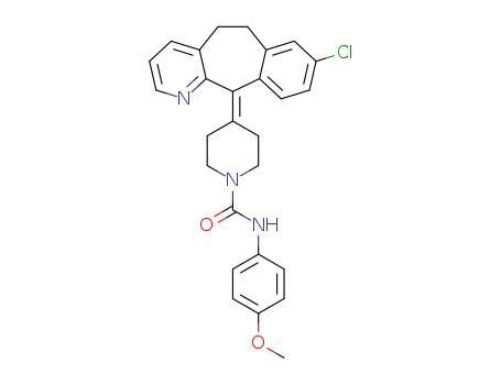 4-(8-chloro-5,6-dihydro-11H-benzo[5,6]cyclohepta[1,2-b]pyridin-11-ylidene)-N-(4-methoxyphenyl)piperidine-1-carboxamide