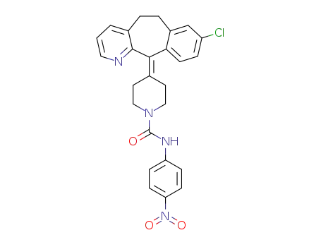 4-(8-chloro-5,6-dihydro-11H-benzo[5,6]cyclohepta[1,2-b]pyridin-11-ylidene)-N-(4-nitrophenyl)piperidine-1-carboxamide
