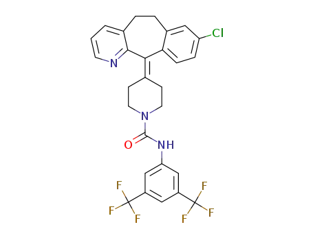 N-(3,5-bis(trifluoromethyl)phenyl)-4-(8-chloro-5,6-dihydro-11H-benzo[5,6]cyclohepta[1,2-b]pyridin-11-ylidene)piperidine-1-carboxamide