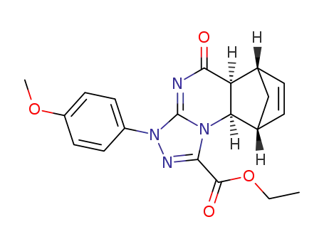 ethyl (4aS*,5S*,8R*,8aR*)-1-(4-methoxyphenyl)-9-oxo-1,4a,5,8,8a,9-hexahydro-5,8-methano[1,2,4]triazolo[4,3-a]quinazoline-3-carboxylate