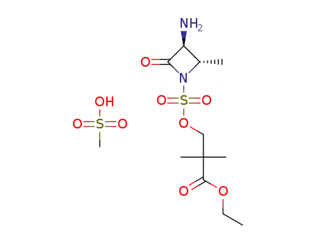 3-(3-amino-2-methyl-4-oxo-azetidine-1-sulfonyloxy)-2,2-dimethylpropionic acid ethyl ester methanesulfonic acid salt