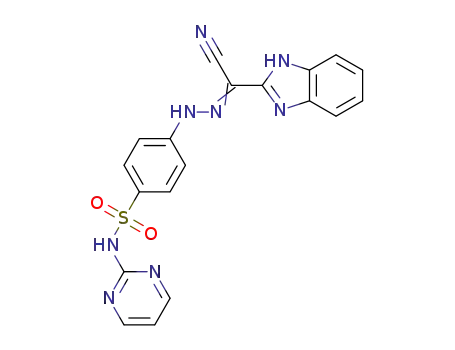 N-(4-(N-(pyrimidin-2-yl)sulfamoyl)phenyl)-1H-benzo[d]imidazole-2-carbohydrazonoyl cyanide