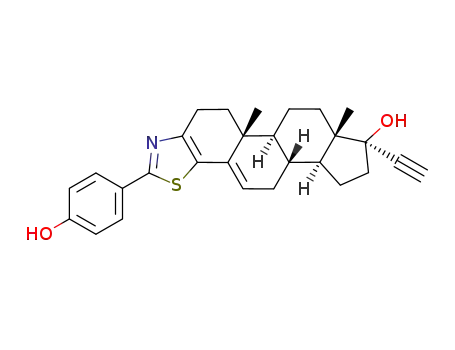 (1S,2R,13R,14S,17R,18S)-17-ethynyl-7-(4-hydroxyphenyl)-2,18-dimethyl-8-thia-6-azapentacyclo[11.7.0.02,10.05,9.014,18]icosa-5(9),6,10-trien-17-ol