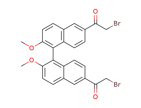 1,1'-(2,2'-dimethoxy-[1,1'-binaphthalene]-6,6'-diyl)bis(2-bromoethanone)