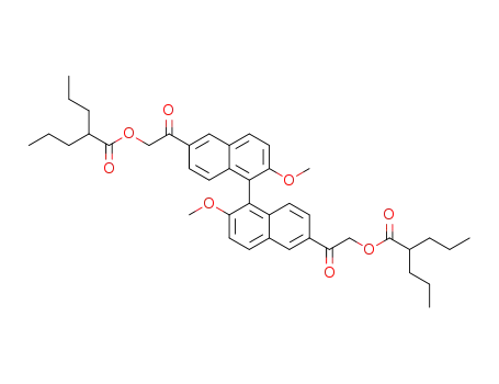 (2,2'-dimethoxy-[1,1'-binaphthalene]-6,6'-diyl)bis(2-oxoethane-2,1-diyl) bis(2-propylpentanoate)