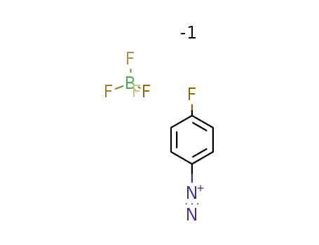 Molecular Structure of 459-45-0 (4-FLUOROBENZENEDIAZONIUM TETRAFLUOROBORATE)