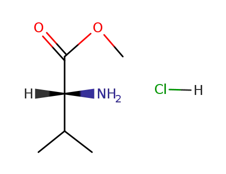 Molecular Structure of 7146-15-8 (Methyl D-valinate hydrochloride)