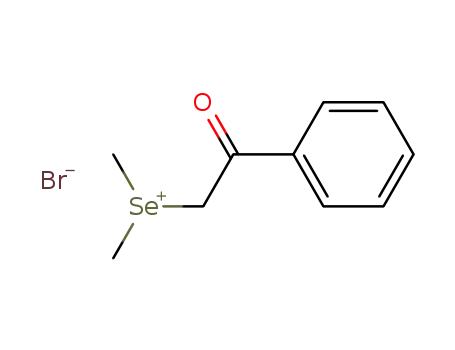 Molecular Structure of 19320-74-2 (Selenonium, dimethyl(2-oxo-2-phenylethyl)-, bromide)