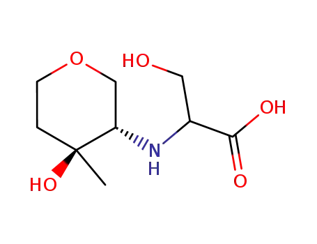 3-Hydroxy-2-((3S,4S)-4-hydroxy-4-methyl-tetrahydro-pyran-3-ylamino)-propionic acid