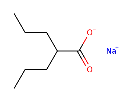 Molecular Structure of 1069-66-5 (Sodium 2-propylpentanoate)