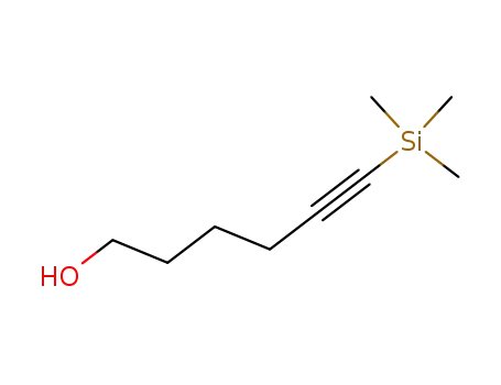 Molecular Structure of 103437-52-1 (5-Hexyn-1-ol, 6-(trimethylsilyl)-)