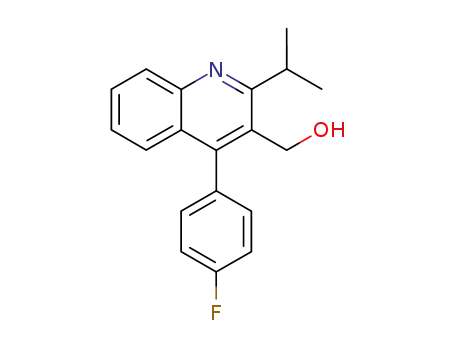 4-(4'-fluorophenyl)-3-hydroxymethyl-2-(1'-methylethyl)-quinoline