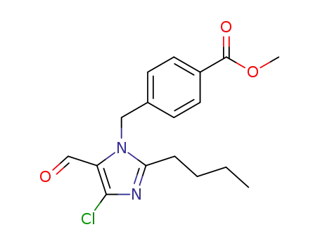 2-butyl-4-chloro-1-<(4-carbomethoxyphenyl)methyl>-1H-imidazole-5-carboxaldehyde