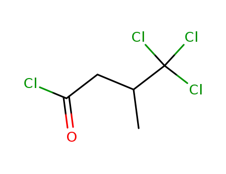 Molecular Structure of 91238-98-1 (Butanoyl chloride, 4,4,4-trichloro-3-methyl-)