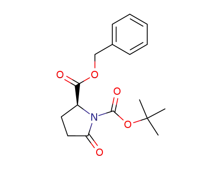 Molecular Structure of 113400-36-5 (BOC-L-PYROGLUTAMIC ACID BENZYL ESTER)