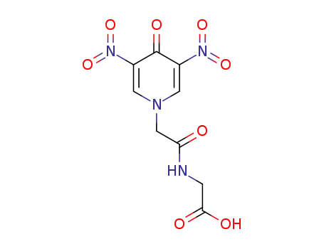 Molecular Structure of 78641-72-2 (Glycine, N-[(3,5-dinitro-4-oxo-1(4H)-pyridinyl)acetyl]-)