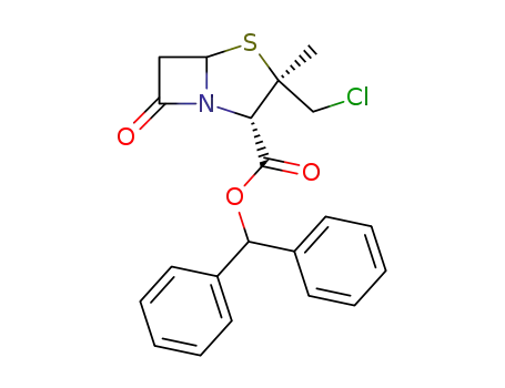 2β-chloromethyl-2α-methylpenicillin-3α-carboxylic acid diphenylmethyl ester