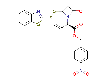 p-nitrobenzyl <(R)-4-(2-benzothiazol-2-yldithio)-2-oxo-1-azetidinyl>isopropenylacetate