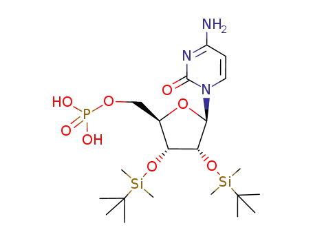 Phosphoric acid mono-[(2R,3R,4R,5R)-5-(4-amino-2-oxo-2H-pyrimidin-1-yl)-3,4-bis-(tert-butyl-dimethyl-silanyloxy)-tetrahydro-furan-2-ylmethyl] ester