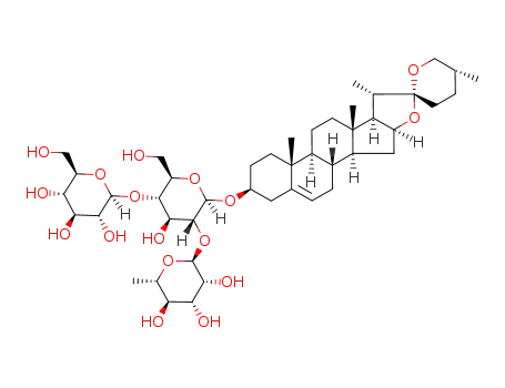 diosgenin 3-O-<α-L-rhamnopyranosyl(1<*>2)>-<β-D-glucopyranosyl(1<*>4)>-β-D-glucopyranoside